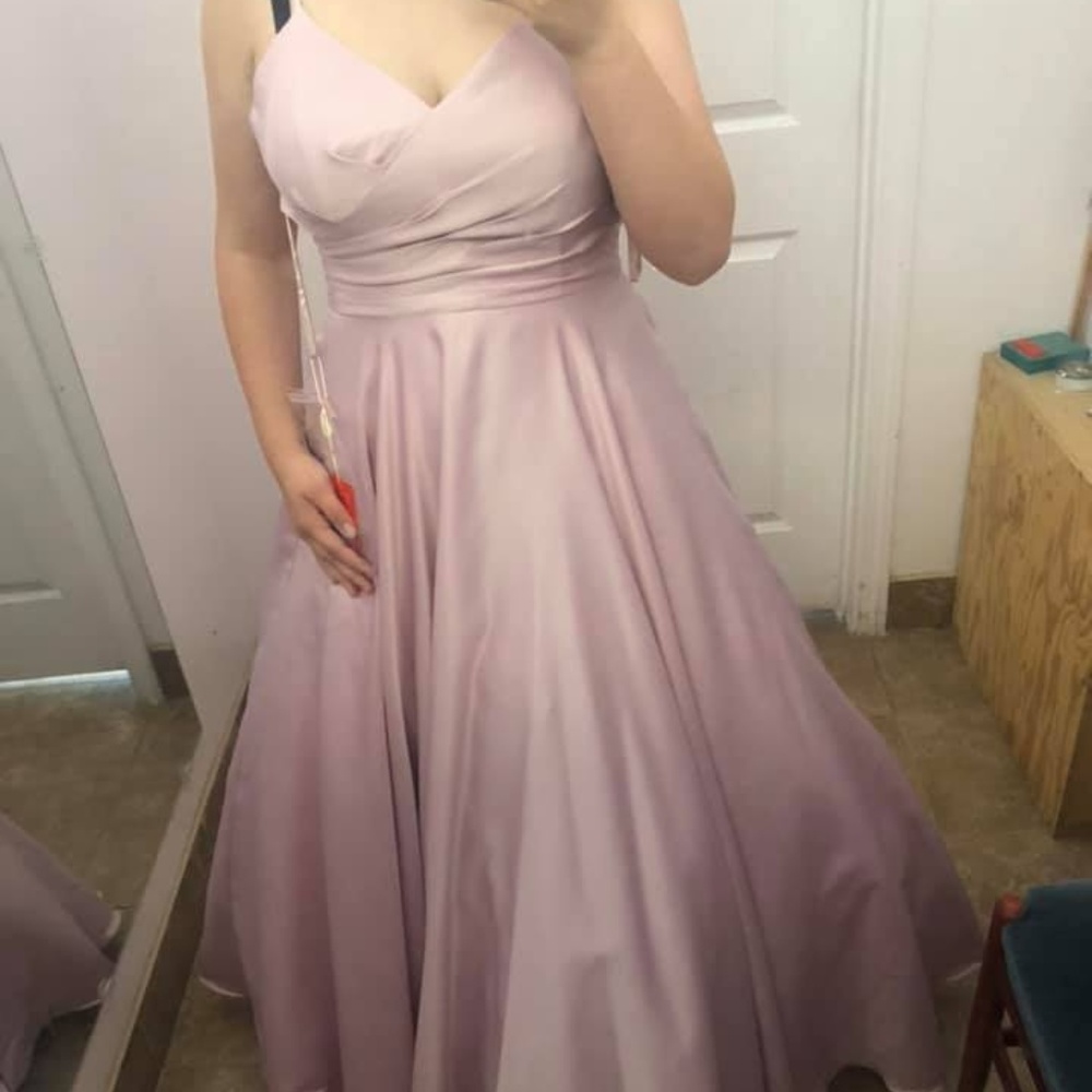 Pink Strappy Ballgown